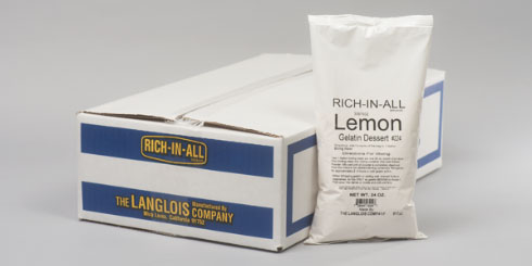 Lemon Gelatin Powder Mix Packaging