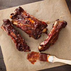 Barbeque Sauce on Ribs