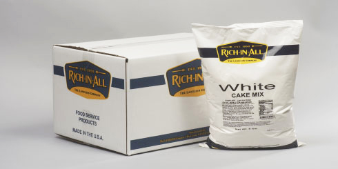 White Cake Mix in Packaging