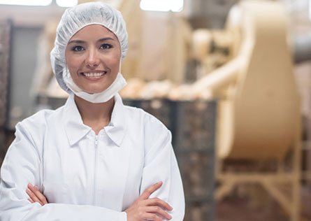 Woman staff member at Langlois