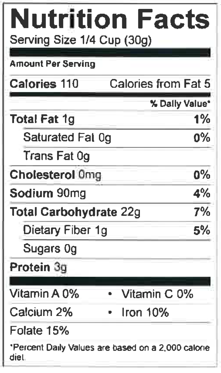 Fish and Chips Batter Nutrition Facts