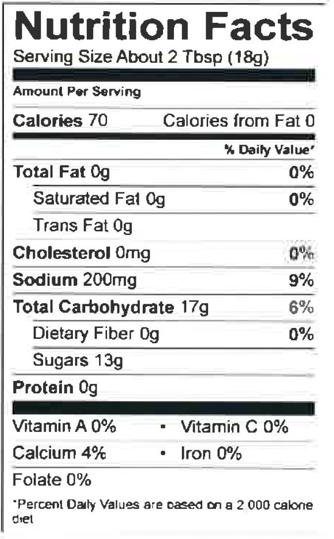 Nutrition Facts Pudding Powder